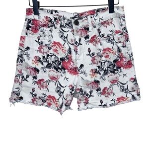 Urban Outfitters BDG Floral Cut offs Denim Shorts Size 28 Feminine